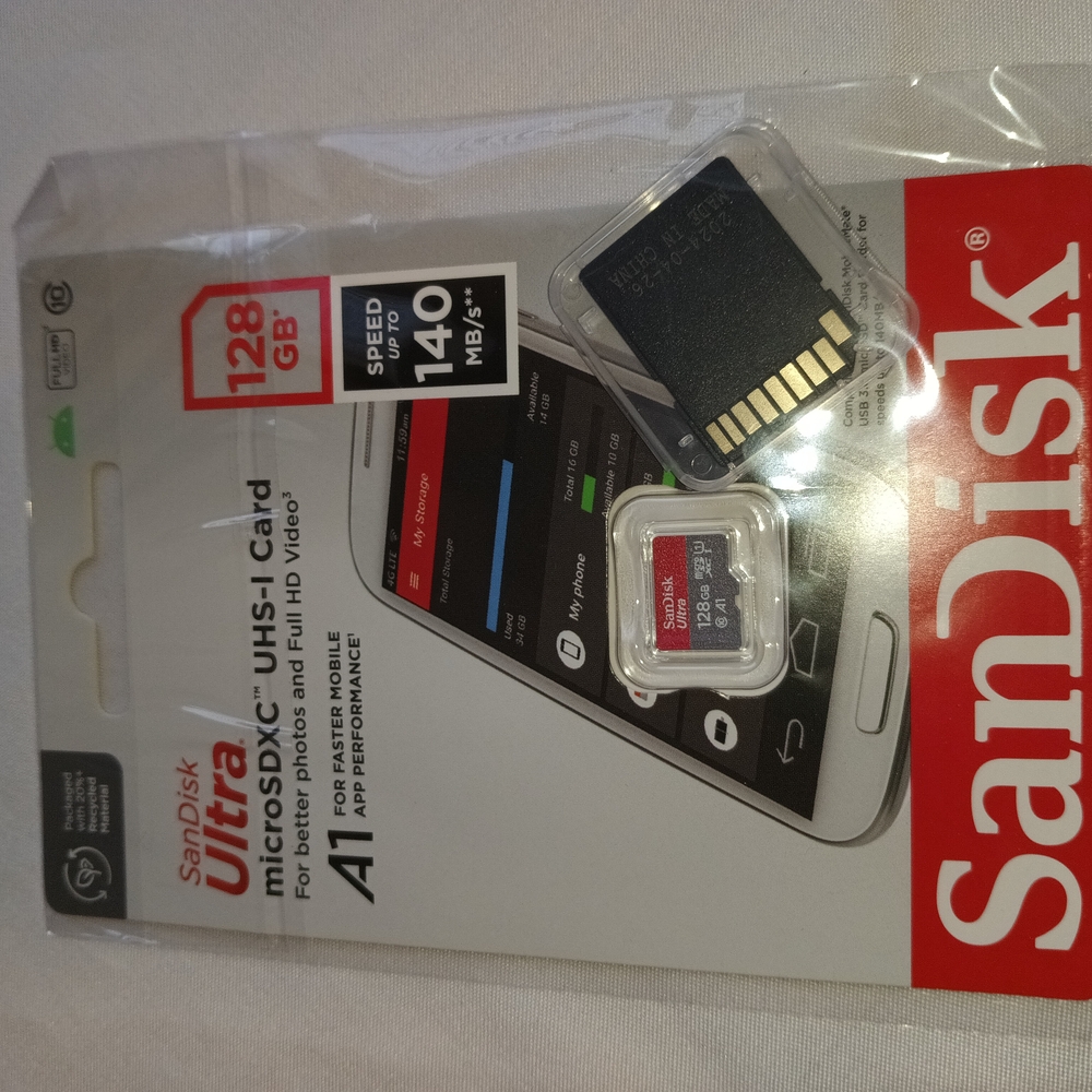 SanDisk Ultra microSDXC UHS-I Card 128GB - Red and Black - Picture 4 of 4